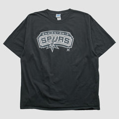 San Antonio Spurs NBA 2000s T-shirt Black Vintage - Vintage