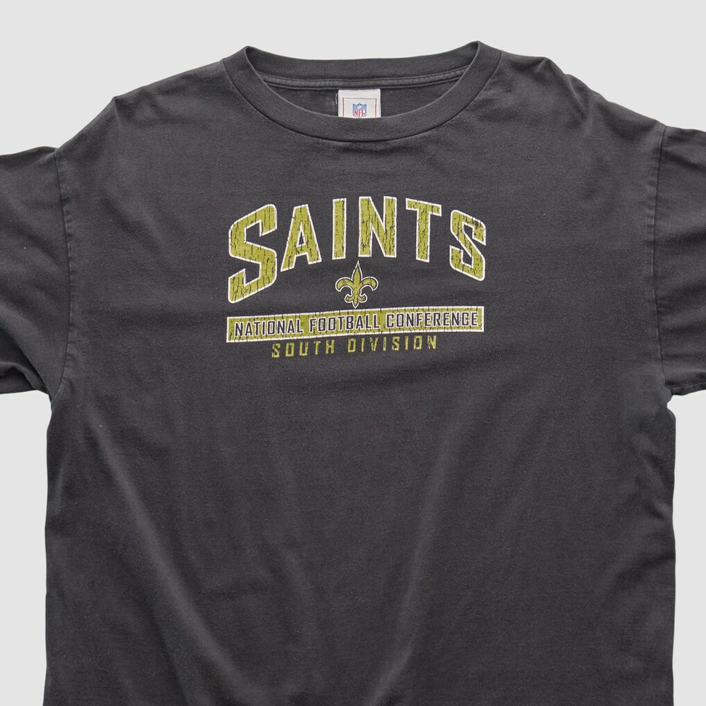 New Orleans Saints NFL 2000s Long Sleeve T-shirt - Charcoal T-shirts