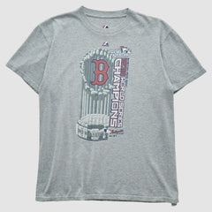 Boston Red Sox Majestic 2013 T-shirt - Heather Gray - Vintage T-shirts