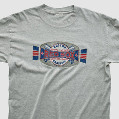 Boston Red Sox 2001 Long Sleeve T-shirt - Heather Gray - Vintage T-shirts