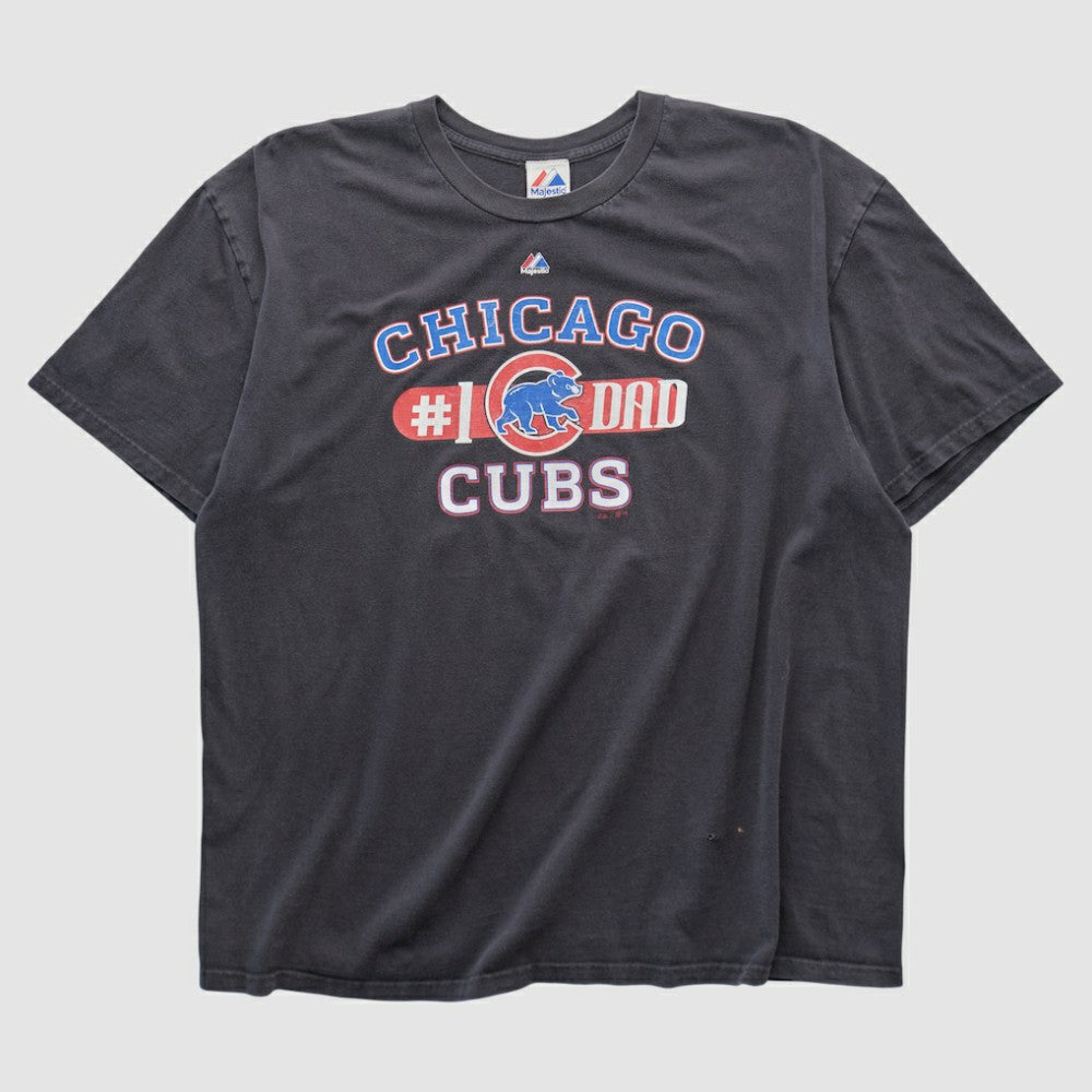 Chicago Cubs Majestic 2010s T-shirt - Black - Vintage T-shirts