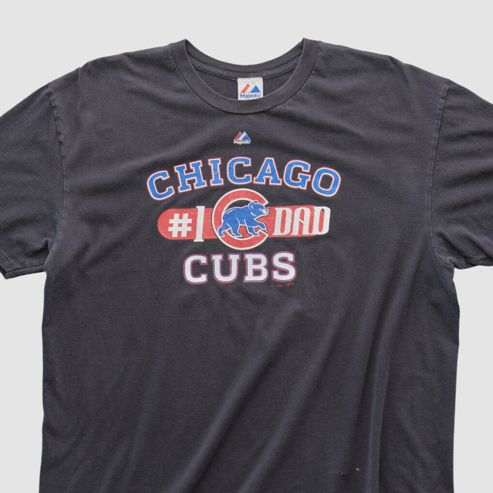 Chicago Cubs Majestic 2010s T-shirt - Black - Vintage T-shirts