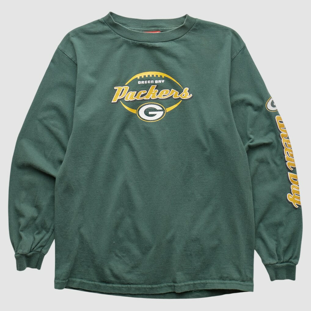 Green Bay Packers NFL 2000s Long Sleeve T-shirt - Green T-shirts