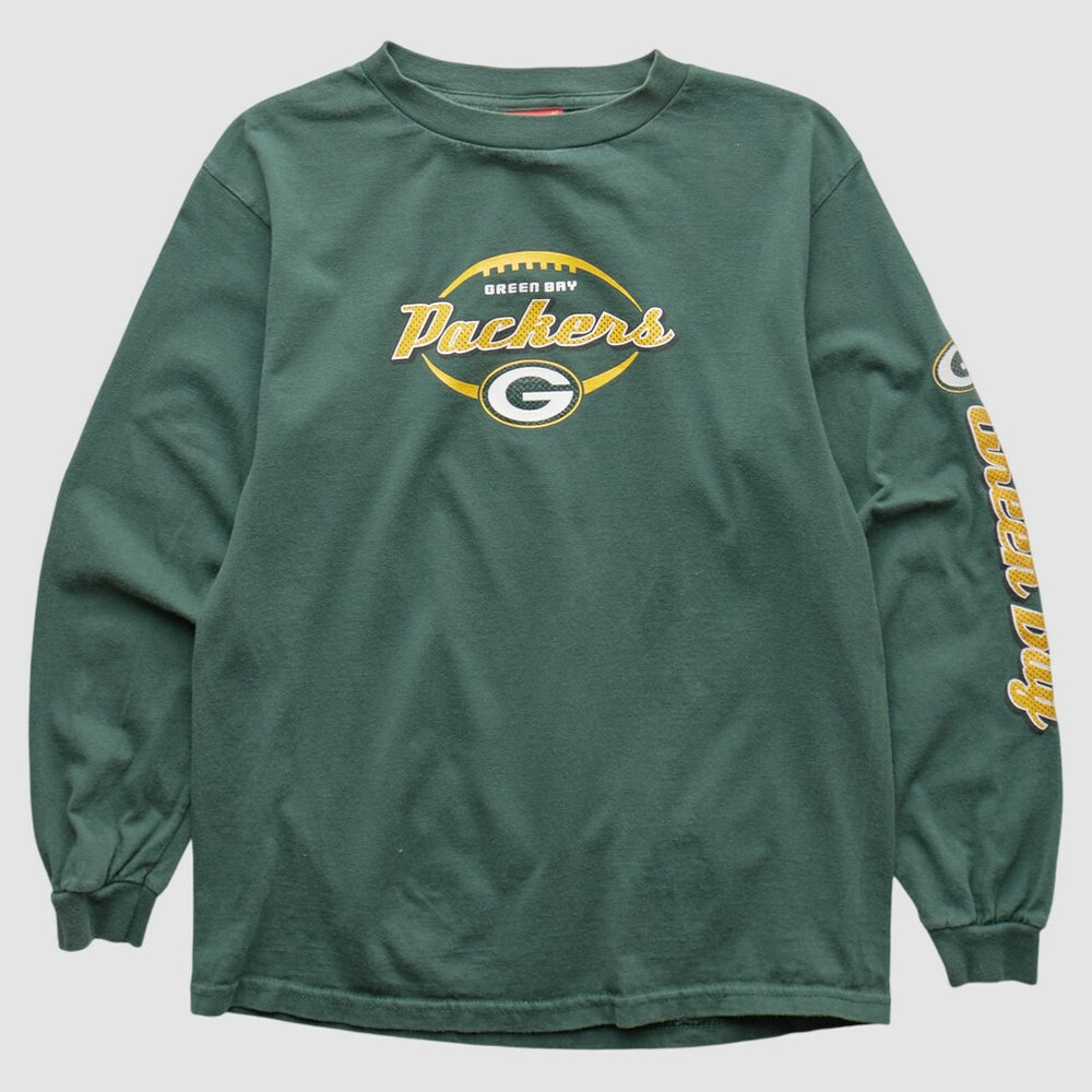 Green Bay Packers NFL 2000s Long Sleeve T-shirt - Green T-shirts