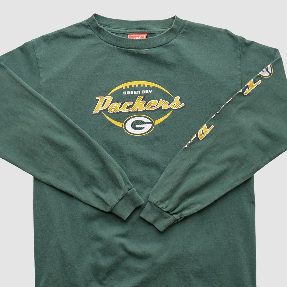 Green Bay Packers NFL 2000s Long Sleeve T-shirt - Green T-shirts