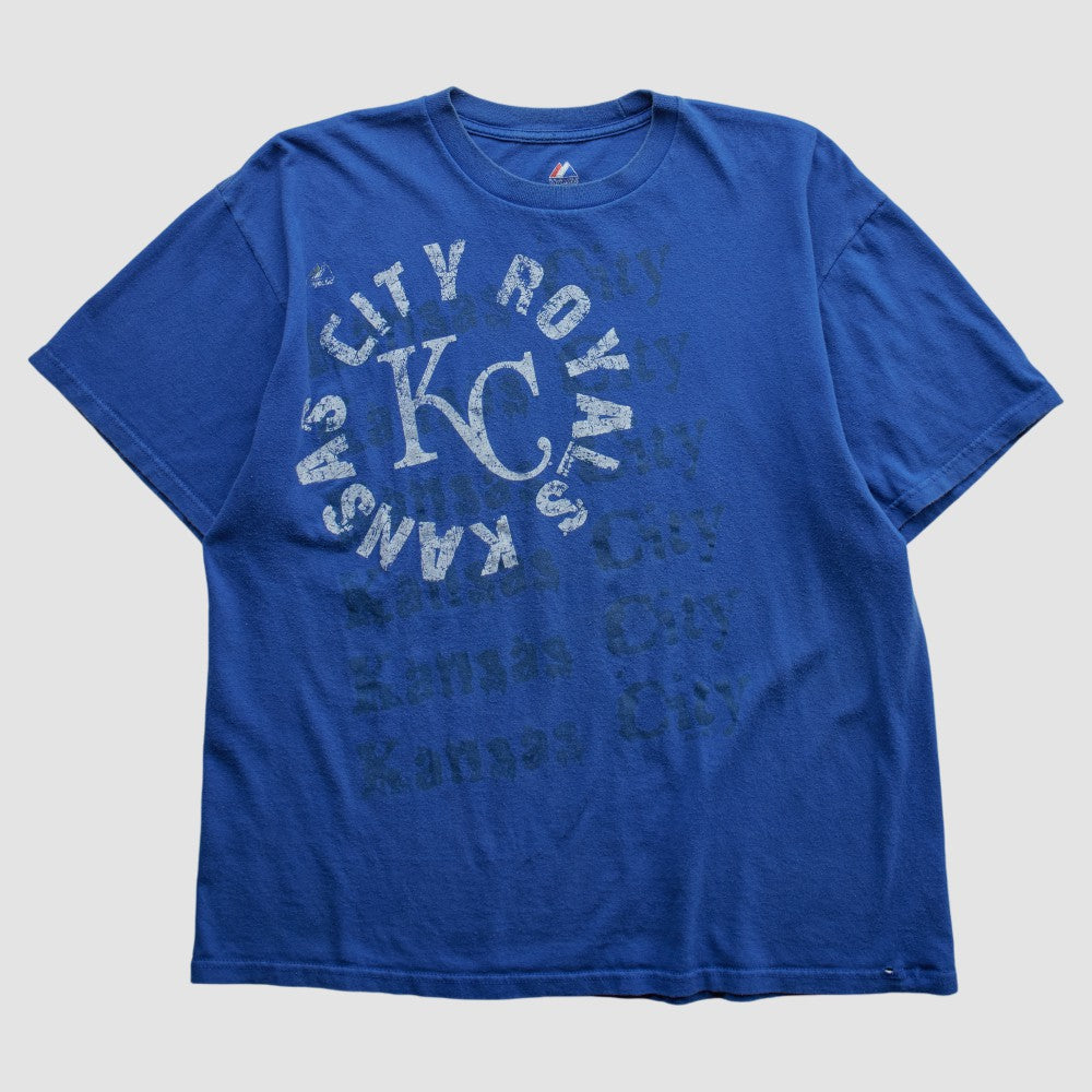 Kansas City Royals Majestic 2010s T-shirt - Blue - Vintage T-shirts