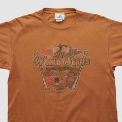 MLB World Series Adidas 2004 T-shirt - Orange - Vintage T-shirts