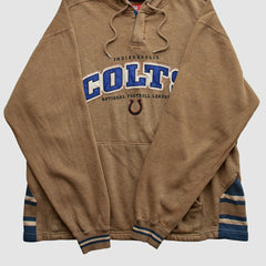 Indianapolis Colts NFL 2000s Hooded Pullover Sweatshirt - Tan Pullover