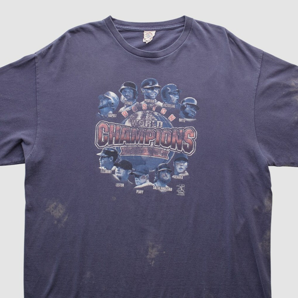 Boston Red Sox Pro Weight 2010s T-shirt - Navy - XVintage T-shirts
