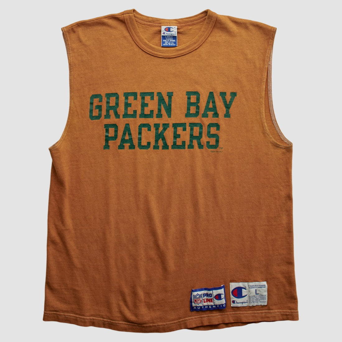 Green Bay Packers Champion 90s Tank - Brown Tanks