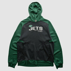 New York Jets Reebok 2010s Hooded Pullover Sweatshirt - Black Pullover