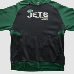New York Jets Reebok 2010s Hooded Pullover Sweatshirt - Black Pullover