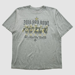 New Orleans Saints Reebok 2010 T-shirt - Heather Gray T-shirts