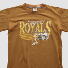 Kansas City Royals Logo 7 90s T-shirt - Brown - XVintage T-shirts