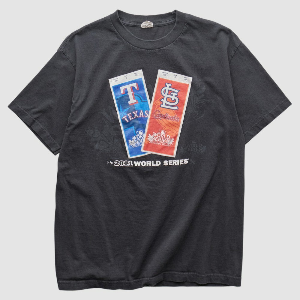 MLB World Series Alstyle 2011 T-shirt - Black - Vintage T-shirts