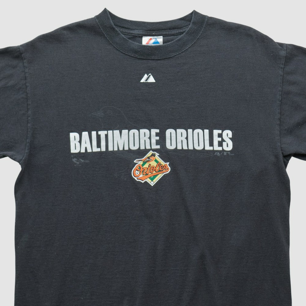 Baltimore Orioles Majestic 2007 T-shirt - Black - Vintage T-shirts