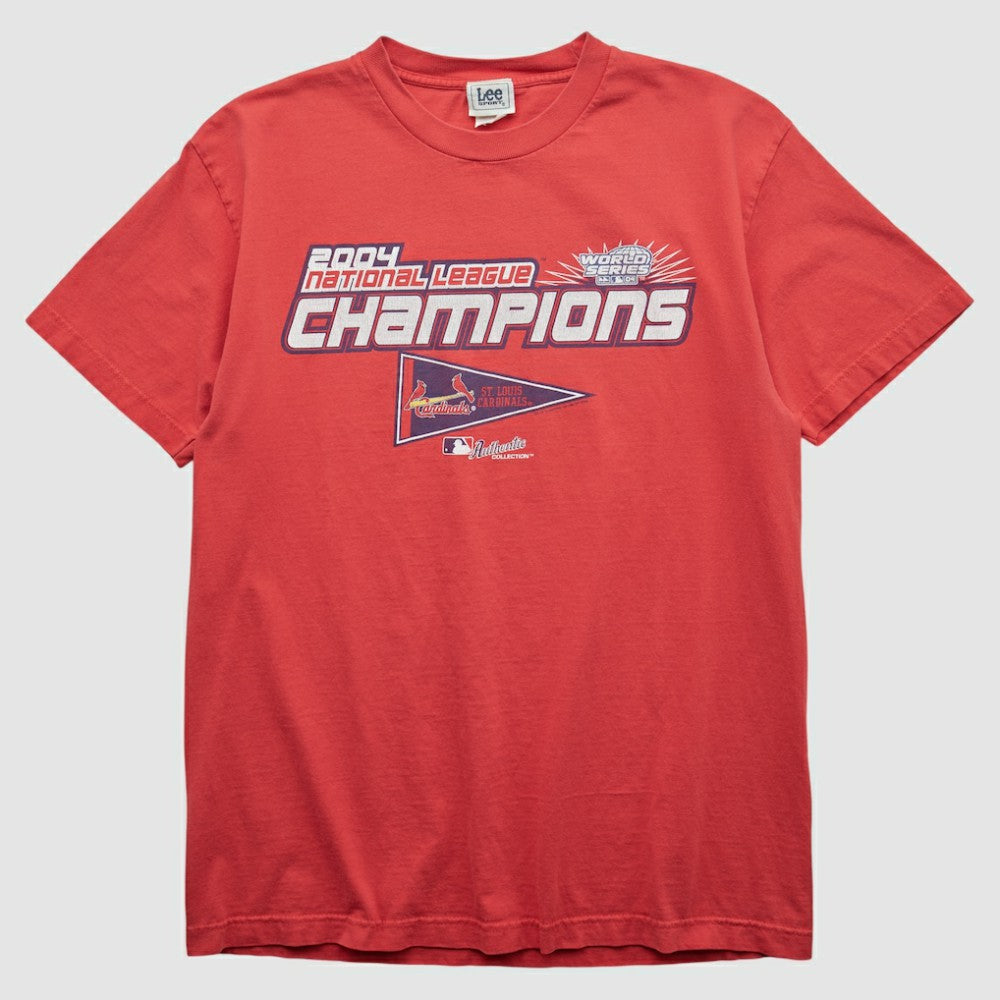 St. Louis Cardinals Lee Apparel 2004 T-shirt - Red - Vintage T-shirts