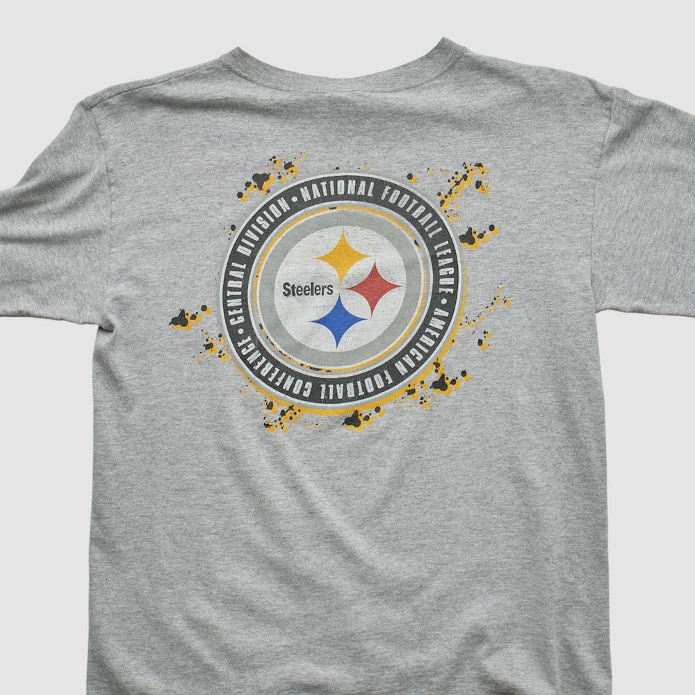 Pittsburgh Steelers Starter 90s Long Sleeve T-shirt - Heather Gray T-shirts