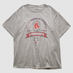 Boston Red Sox Majestic 2007 T-shirt - Heather Gray - Vintage T-shirts