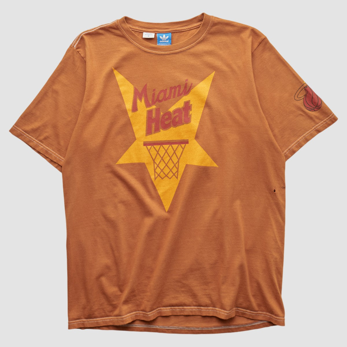 Miami Heat 2010s T-shirt Orange Vintage - Adidas