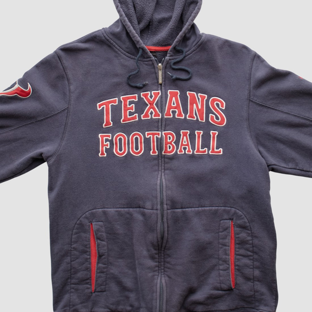 Houston Texans Reebok 2010s Hooded Full Zip Sweatshirt - Navy Sweatshirts