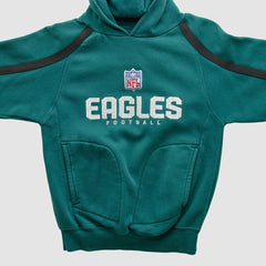 Philadelphia Eagles Reebok 2000s Hooded Pullover Sweatshirt - Teal Pullover