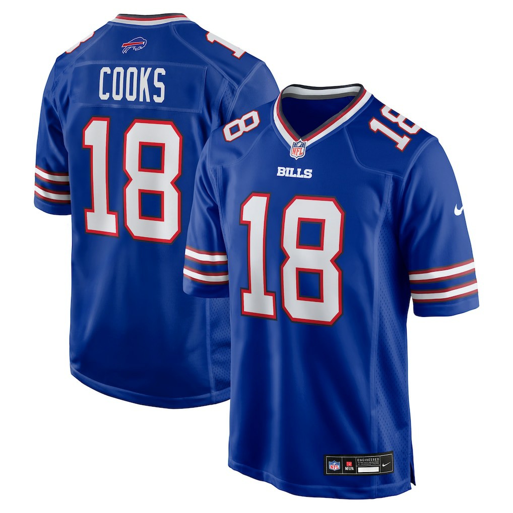Brandin Cooks Buffalo Bills Team Game Jersey - Royal Jerseys