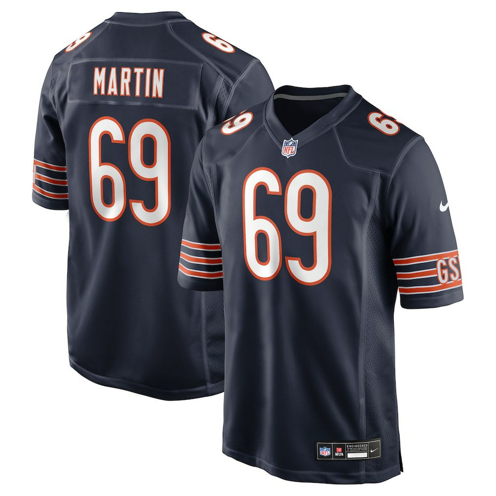 Jeremiah Martin Chicago Bears Team Game Jersey - Navy Jerseys