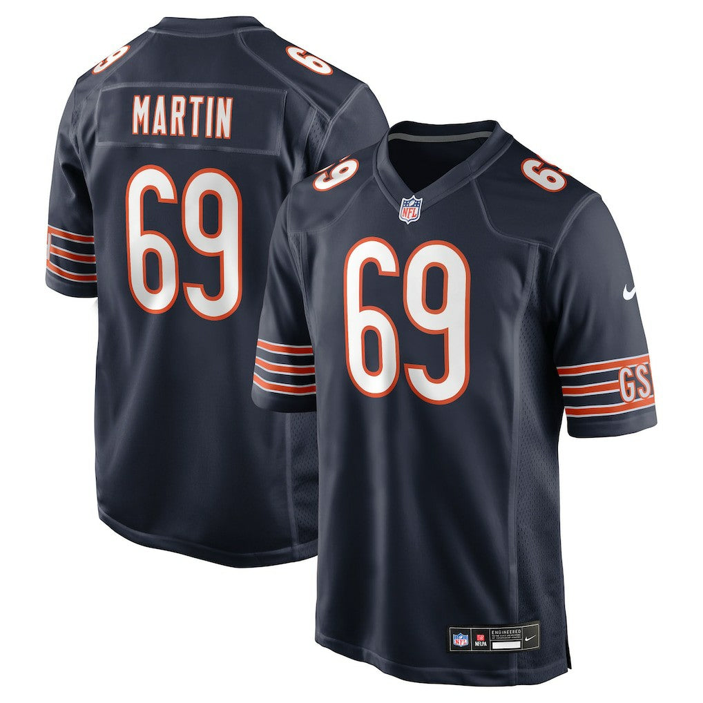 Jeremiah Martin Chicago Bears Team Game Jersey - Navy Jerseys