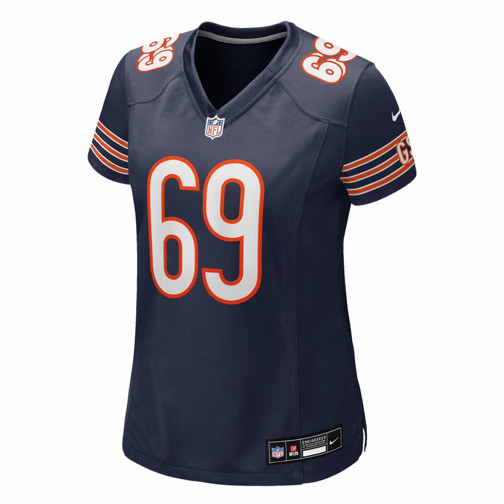 Jeremiah Martin Chicago Bears Women's Team Game Jersey - Navy Jerseys