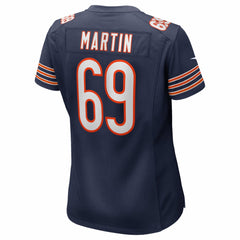 Jeremiah Martin Chicago Bears Women's Team Game Jersey - Navy Jerseys