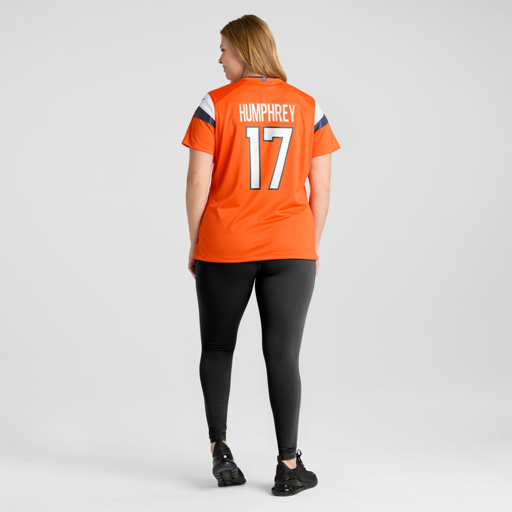 Lil'Jordan Humphrey Denver Broncos Women's Team Game Jersey - Orange Jerseys