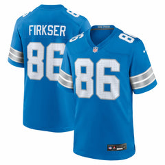 Anthony Firkser Detroit Lions Team Game Jersey - Blue Jerseys