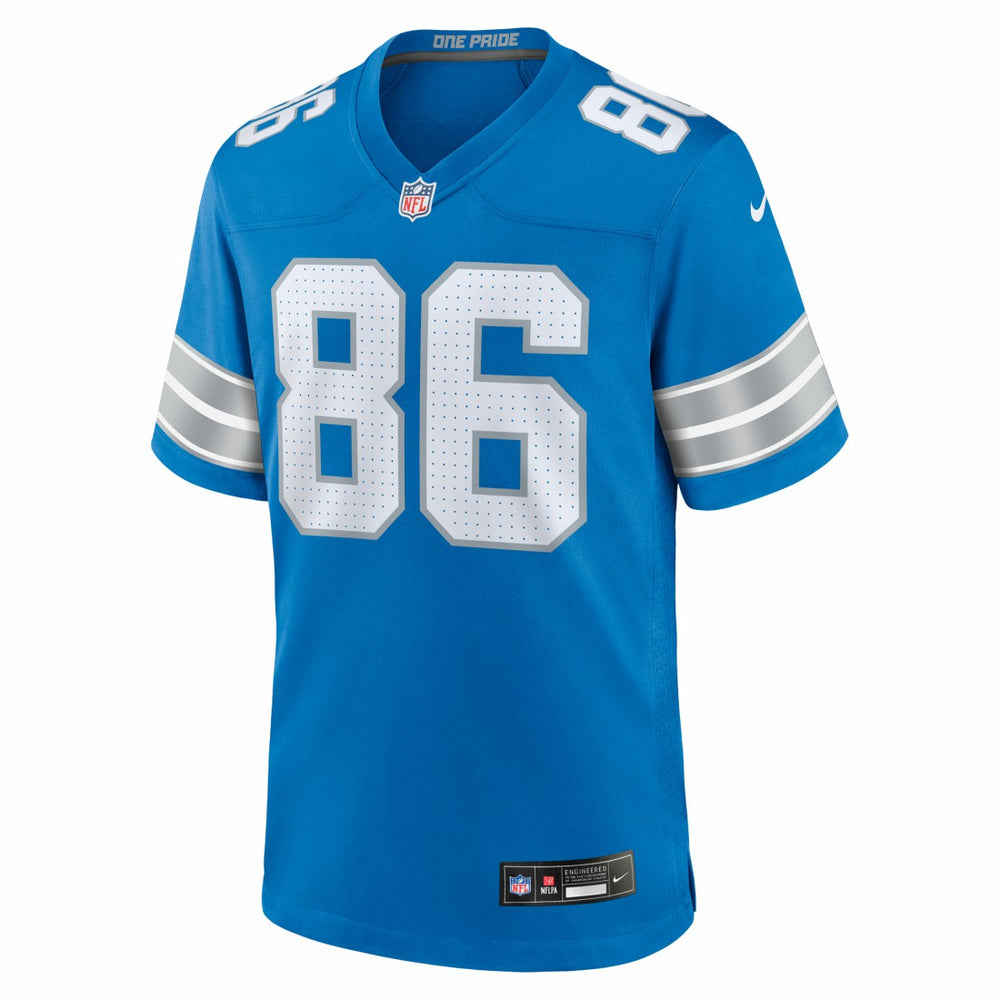 Anthony Firkser Detroit Lions Team Game Jersey - Blue Jerseys