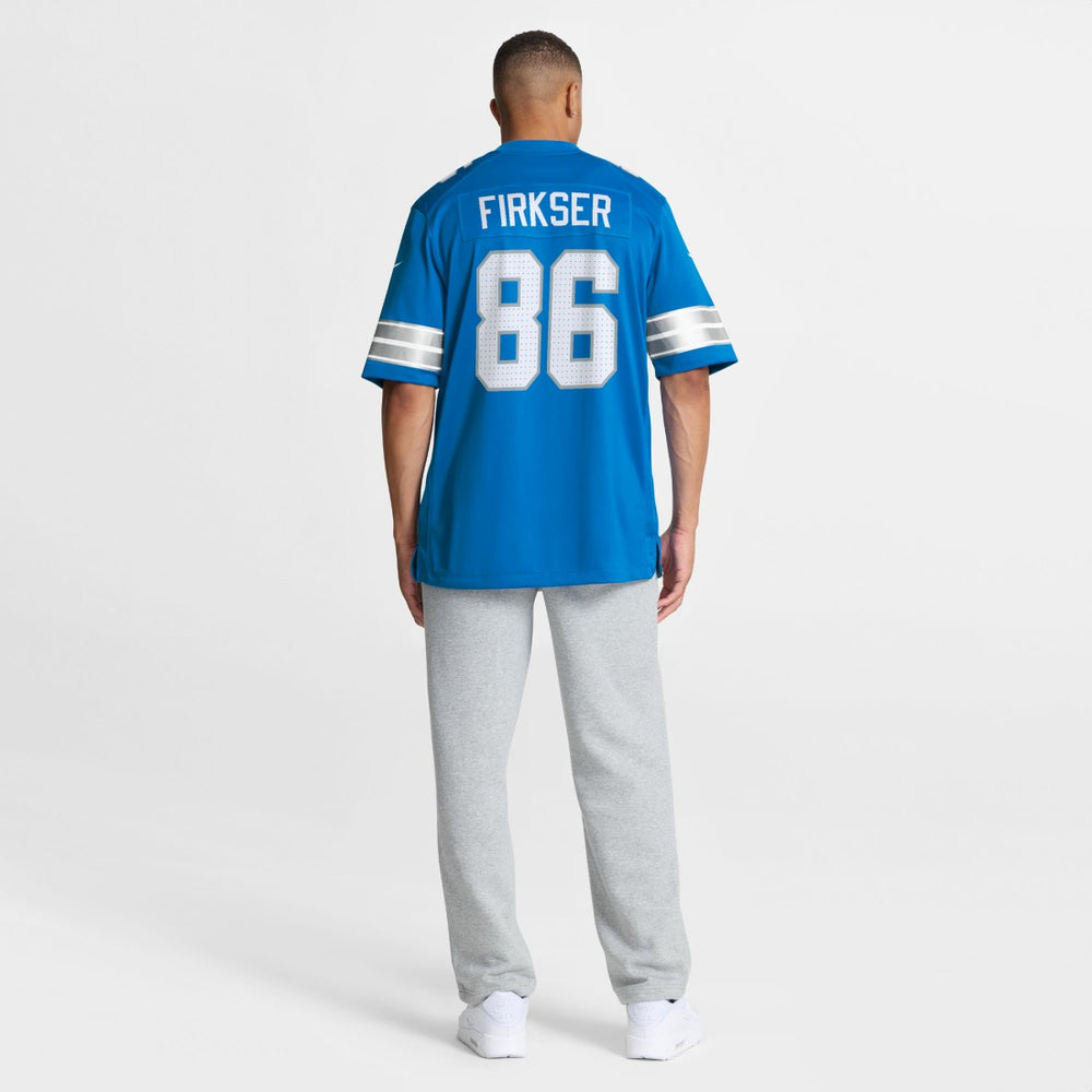 Anthony Firkser Detroit Lions Team Game Jersey - Blue Jerseys