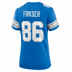 Anthony Firkser Detroit Lions Women's Team Game Jersey - Blue Jerseys