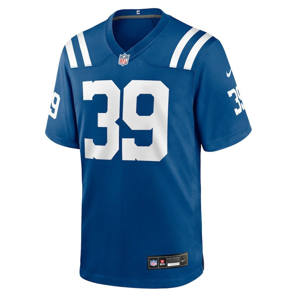 George Odum Indianapolis Colts Team Game Jersey - Royal Jerseys