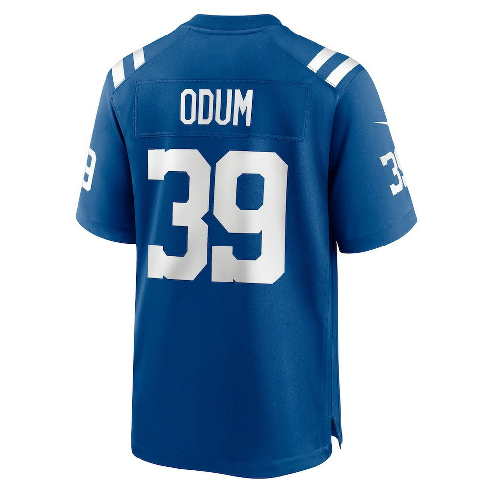 George Odum Indianapolis Colts Team Game Jersey - Royal Jerseys