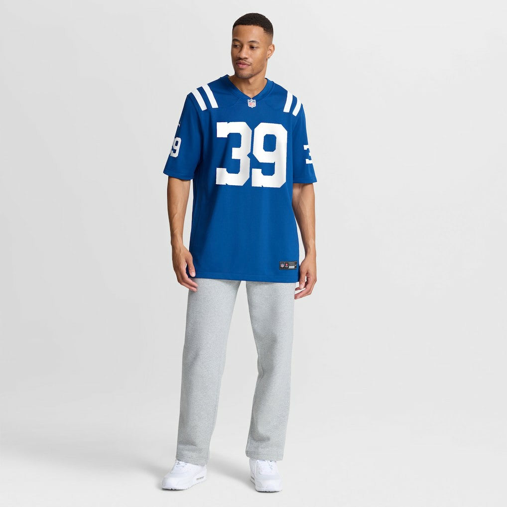 George Odum Indianapolis Colts Team Game Jersey - Royal Jerseys