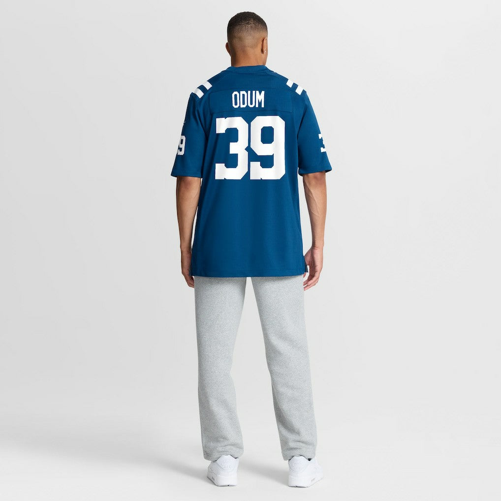 George Odum Indianapolis Colts Team Game Jersey - Royal Jerseys