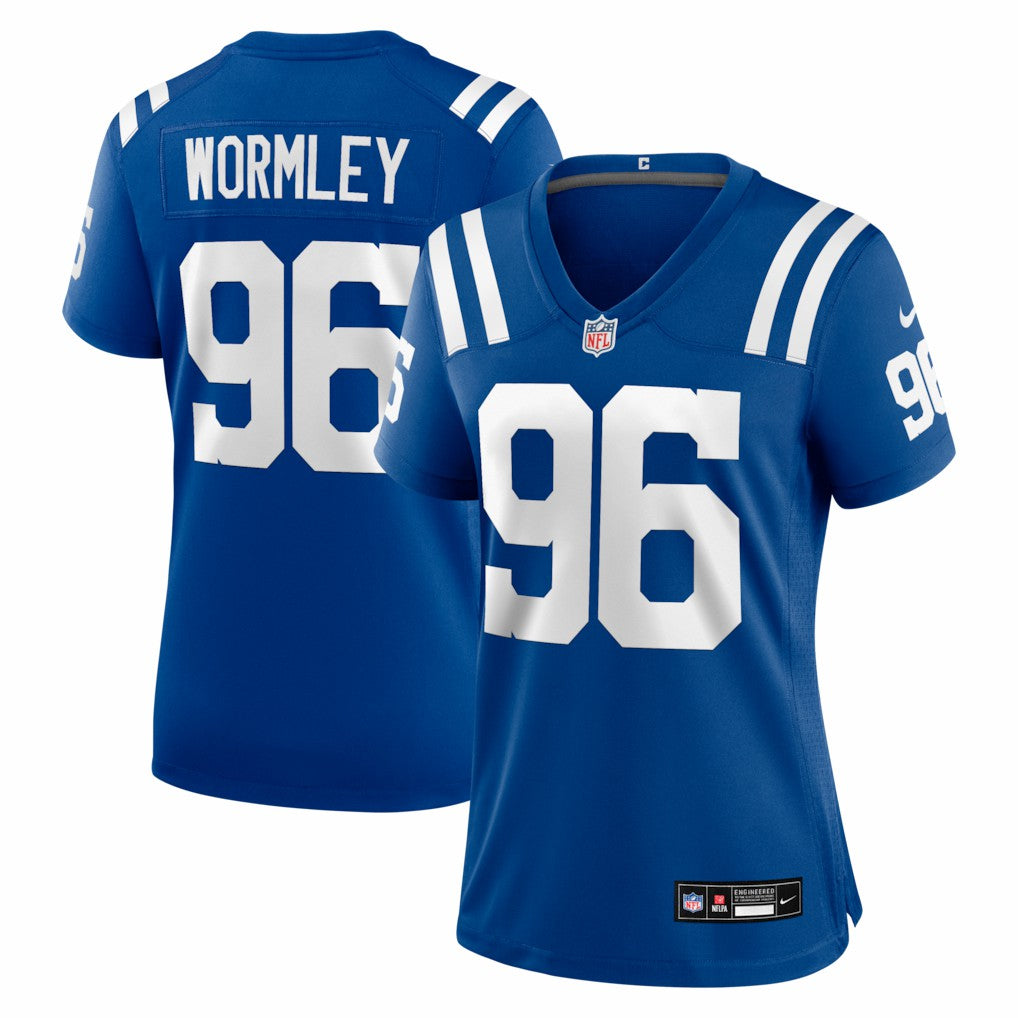 Chris Wormley Indianapolis Colts Women's Team Game Jersey - Royal Jerseys