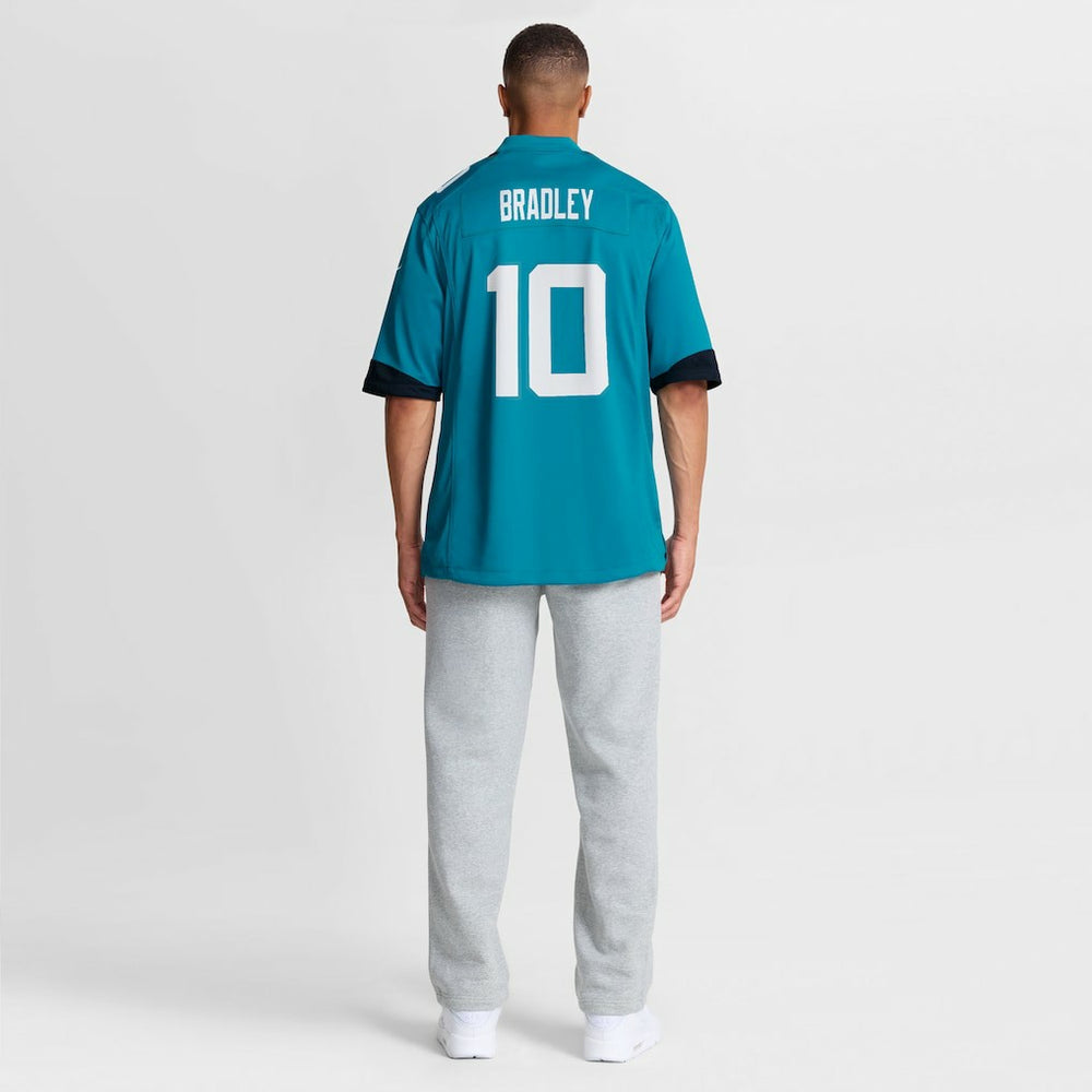 Carter Bradley Jacksonville Jaguars Team Game Jersey - Teal Jerseys