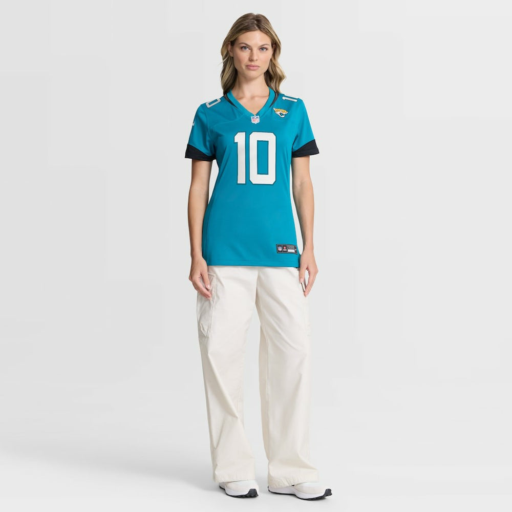 Carter Bradley Jacksonville Jaguars Women's Team Game Jersey - Teal Jerseys