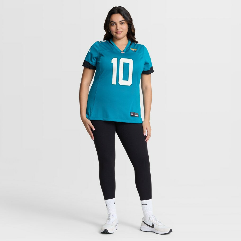 Carter Bradley Jacksonville Jaguars Women's Team Game Jersey - Teal Jerseys