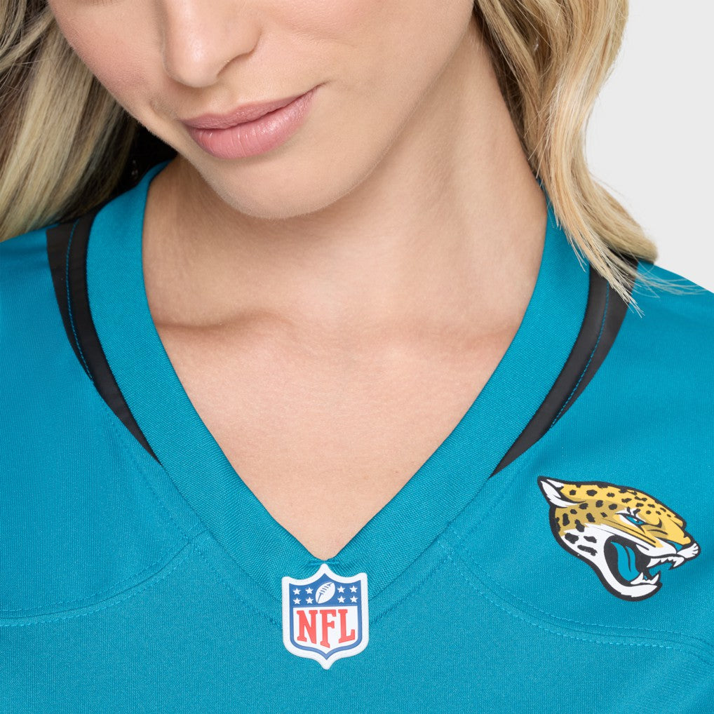 Tim Jones Jacksonville Jaguars Women's Team Game Jersey - Teal Jerseys
