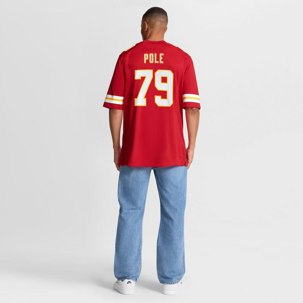 Esa Pole Kansas City Chiefs Team Game Jersey - Red Jerseys
