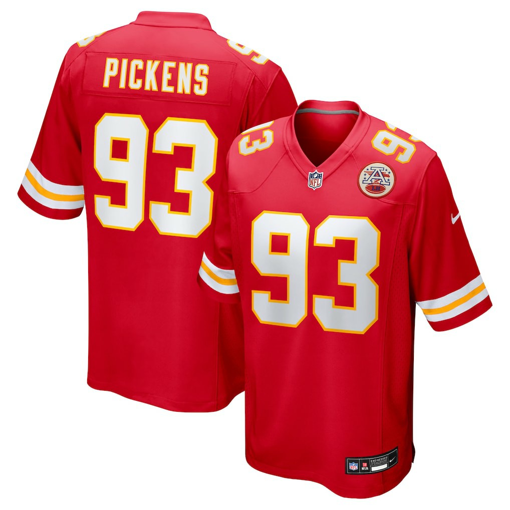 Zacch Pickens Kansas City Chiefs Team Game Jersey - Red Jerseys
