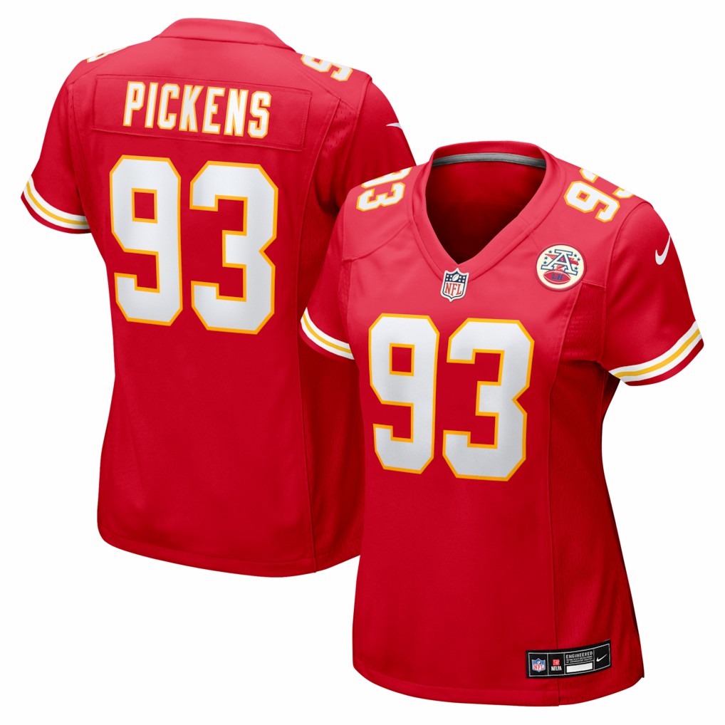 Zacch Pickens Kansas City Chiefs Women's Team Game Jersey - Red Jerseys