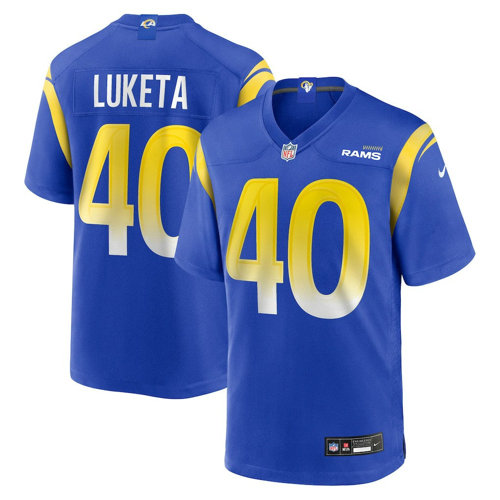Jesse Luketa Los Angeles Rams Team Game Jersey - Royal Jerseys