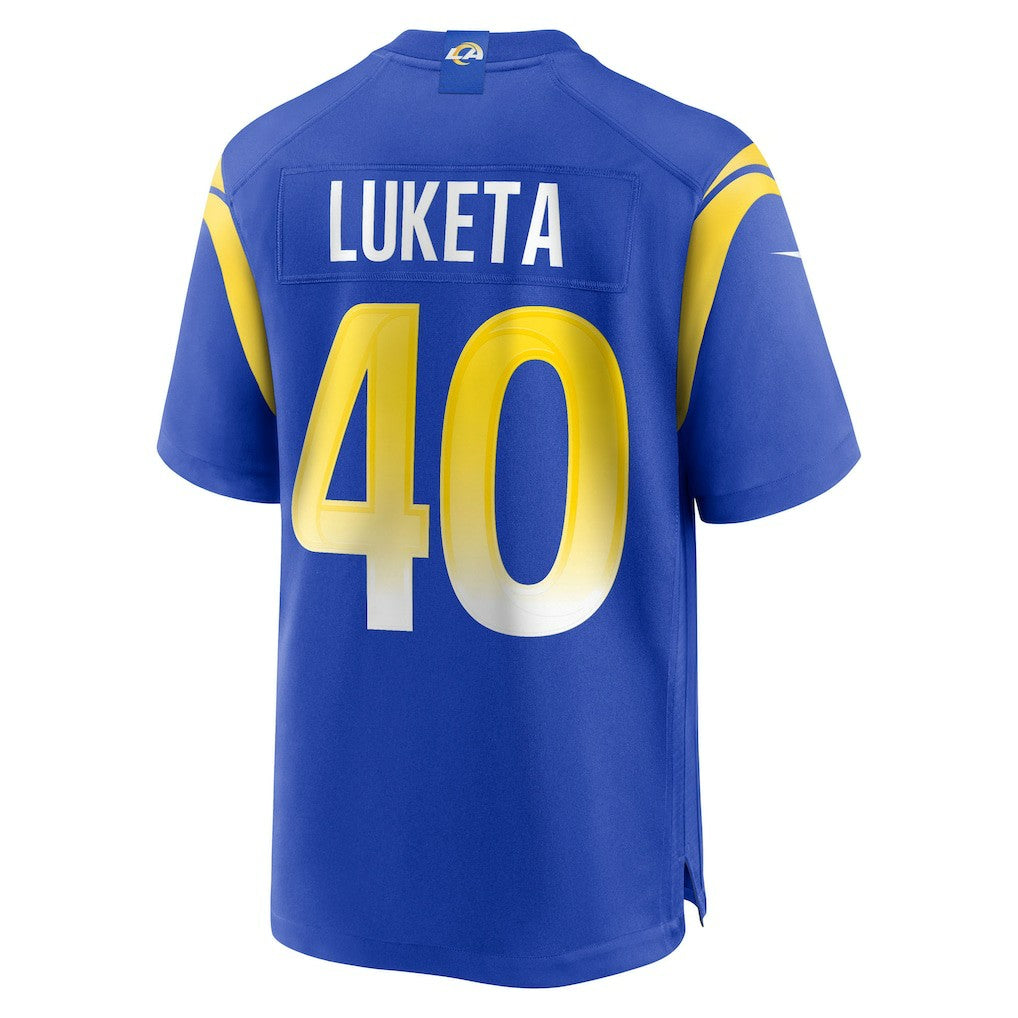 Jesse Luketa Los Angeles Rams Team Game Jersey - Royal Jerseys